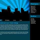 miniature Webdesign “City Blue”