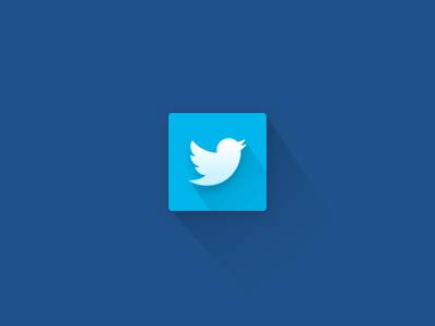 Créer une icône Twitter en flat design