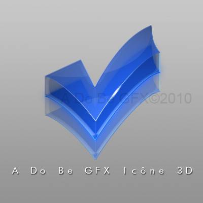 Icône glossy en 3D