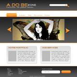 miniature Webdesign basique orange et gris