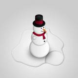miniature Un bonhomme de neige avec les options de fusion