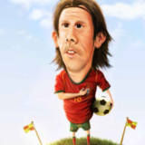 miniature Caricature d’un joueur de foot